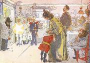 Carl Larsson Star Boys Call at Larssons oil painting reproduction